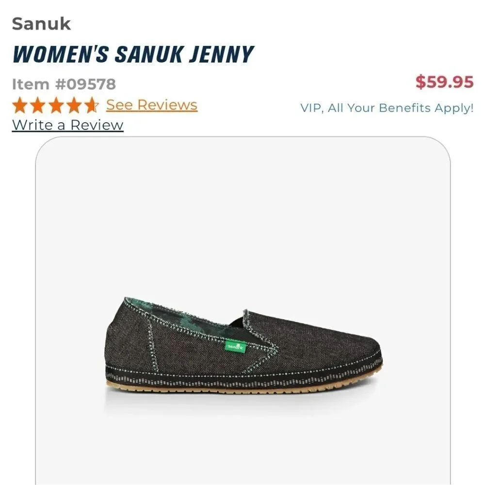 Sanuk Jenny Loafers Flats